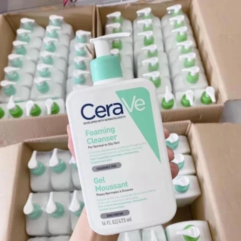 CeraVe Foaming Facial Cleanser Chăm Sóc Da Hằng Ngày Cho Da Dầu 236ml 473ml-  CV9 | BigBuy360 - bigbuy360.vn