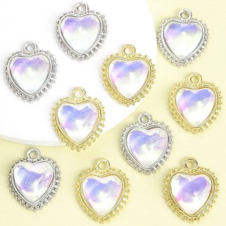 10 Chiếc Choker & Vòng Tay Thủy Tinh Hợp Kim, Mặt Dây Trái Tim, Quà Tặng Ngày Lễ Tình Nhân