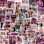 Blackpink HT3 50 Cái / bộ BLACK PINK JISOO Dán JENNIE Graffiti Hành Lý Ván Trượt Trang Trí Chống Thấm Nước TH3