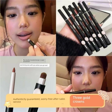 chì kẻ viền môi Jaden Cùng phong cách!Sweetmint Hai Đầu Môi Lót Cọ Màu Khỏa Thân Nâng Môi Bút Chì Son Màu Khỏa Thân Móc Tự Nhiên Dòng