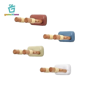 Giá treo tường đàn Guitar, Móc treo đàn Ukulele có ốc vít, Giá đỡ đàn Guitar, Gỗ