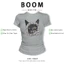 BOOM Áo Baby Tee Nữ Cotton Ôm Body-Áo Thun Ngắn Tay Y2K In Hình PhongCách Mùa Hè, Cổ Tròn Hàng Đầucách hàn quốc phong532