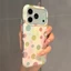 Ốp điện thoại mạ vàng chấm bi đầy màu sắc cho iPhone 17 Pro Max 16 15 14 13 Vỏ bảo vệ chống sốc