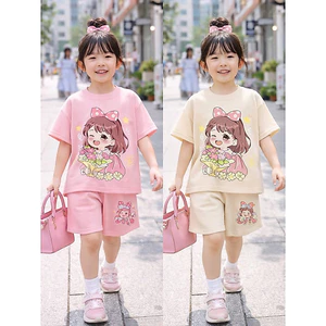 Bộ quần áo mùa hè cho bé gái 13-46kg mẫu CÔ GÁI dễ thương, nhẹ nhàng