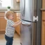Khóa tự động cửa tủ lạnh - Ngăn kéo chống mở an toàn không khoan cho trẻ em