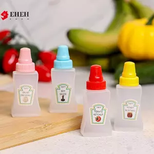 1 / 2 / 4 Cái / bộ Chai Dầu Salad Cà Chua Nhỏ Di Động Hộp Đựng Nước Sốt Nhỏ VN