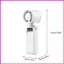 Quạt di động cầm tay Màn hình LED gấp với 199 bánh răng Quạt cầm tay du lịch cho bãi biển Sân ngoài trời Cắm trại lyuvn