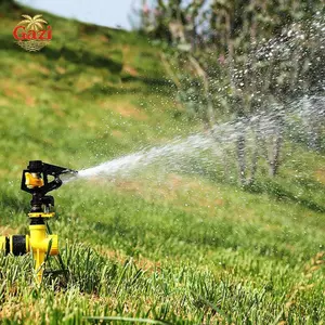 Vòi phun nước tác động Roer có thể điều chỉnh Vòi phun tưới vườn Nông nghiệp Tưới cỏ Máy phun nước quay 360 độ [VN]