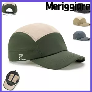 Mũ bóng chày MERIGGIARE, Mũ có đỉnh thoáng khí khô nhanh, Mũ che nắng ngắn lưới đơn giản Unisex