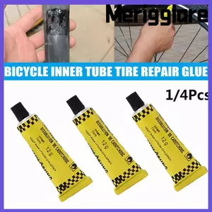 MERIGGIARE 1 / 4 Dụng cụ sửa chữa thủng Miếng dán di động Dán bảo trì xe đạp Bộ sửa chữa lốp