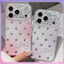 Cho iPhone 17 Pro Max 16 15P IMD Craft Sang Trọng Sáng Chấm Bi Nơ Màu Chết TPU Mềm Chống Sốc Vỏ Điện Thoại Chống Trầy Xước Vỏ Chống Bụi Bẩn