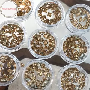 Hooudou 20 Cái Kích Thước Hỗn Hợp Mũi Nhọn Đáy Zircon Kim Cương Móng Tay Quyến Rũ Mini Móng Tay Nghệ Thuật Kim Cương Giả Nhiều Hình Dạng Pha Lê Móng Tay Đá Quý Trang Trí VN