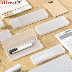 Bút chì AFTEROF, Hộp bút S / M / L mờ, Hộp đựng văn phòng phẩm đa chức năng bằng nhựa mờ chất lượng cao Văn phòng học