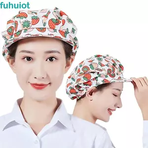 FUHUIOT Kitchen Casquette Hat, Mũ làm việc chống rụng tóc có thể điều chỉnh, Mũ nướng bánh vệ sinh toàn bộ vải có thể tái sử dụng Mũ bảo vệ bụi Nhà máy