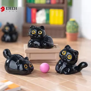 5 Cái / bộ Mèo Trang Trí Các Bức Tượng Nhỏ Nhựa Thu Nhỏ Mèo Con Dễ Thương Micro Phong Cảnh Thủ Công Đồ Trang Trí Nhỏ Trang Trí Máy Tính Để Bàn VN