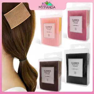 MYPANDA 10 Chiếc Viền Tóc Trước Thời Trang Ổn Định Trang Điểm Stier Pad Miếng Dán Pastel Clip Bangs Magic Tape Fringe Girls Quà Tặng.