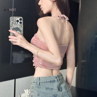 Áo Vest nữ gợi cảm với thiết kế hoa 3D và lưng xếp ly ngắn
