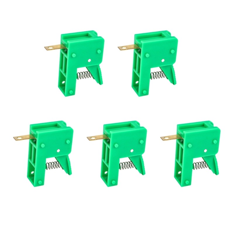 Mặt Trăng 5 Chiếc Đèn LED Lò Xo Bấm Kẹp Thiết Bị Đầu Cuối Nhanh 50A Động Cơ Thử Nghiệm Kẹp Dây Nhanh Bài Cho Ứng Dụng Điện
