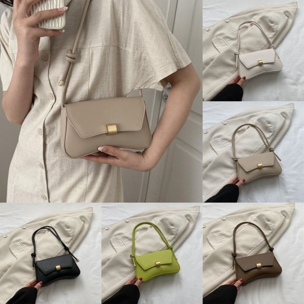 Túi đeo chéo JKDESIGN, Ví đeo nách nhẹ bằng da PU, Phong cách cổ điển Màu trơn chống nước nắp Satchels Quà tặng ngày lễ