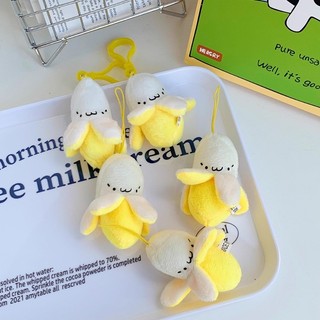 Dễ Thương Sang Trọng Chuối Móc Khóa Dành Cho Nữ Hoạt Hình Lột Chuối Hình Búp Bê Vòng Chìa Khóa Trái Cây Sáng Tạo Móc Chìa Khóa Túi Mặt Dây Chuyền Trẻ Em Quà Tặng