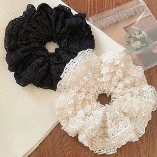 Dây buộc tóc hai lớp ren ngọt ngào, phù hợp style múa ba lê cho bé gái, có độ đàn hồi cao, tiện dụng cho tóc đuôi ngựa thấp.