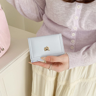 Có Thể Gập Lại Sweet Women Ví Phong Cách Ngắn Dung Tích Lớn Nhiều Thẻ Đa Năng Ví Tiền Xu