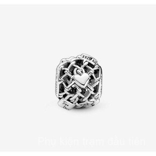 Hàng Spot [Mới 2025] Vòng tay bóng rỗng bằng bạc Pan 925 Hạt rời