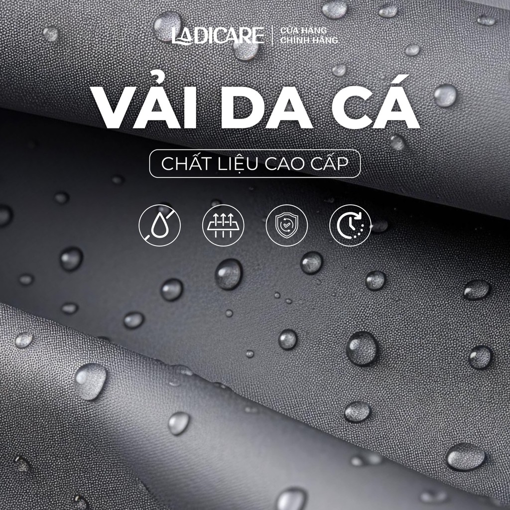 Áo mưa bít LADICARE Loại Tốt – vải da cá chống thấm nước tốt, phù hợp cho nam nữ đi xe máy