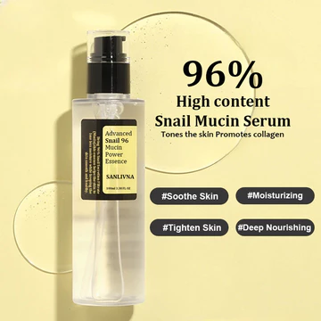 96% Ốc sên Mucous Tinh chất dưỡng da Hàn Quốc Chăm sóc da phai màu Sửa chữa nếp nhăn Làm săn chắc Tinh chất ốc sên chống lão hóa Tinh chất chăm sóc da Hàn Quốc Tinh chất làm mờ nếp nhăn Sửa chữa da Ti