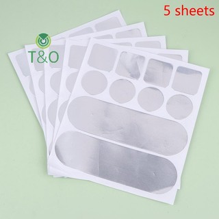 [T & O-t] 5 Miếng Dán Nồi Inox Tự Dính Sửa Chữa Băng Miếng Dán Nồi Chống Thấm Nước Chịu Nhiệt Độ Cao Băng Lá Nhôm [Mới]