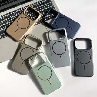 [JLK] Ốp điện thoại Matel từ tính siêu mỏng sang trọng cho iPhone 17 ProMax 16 15 14 13 12 11 Pro Max Plus Ốp điện thoại cứng