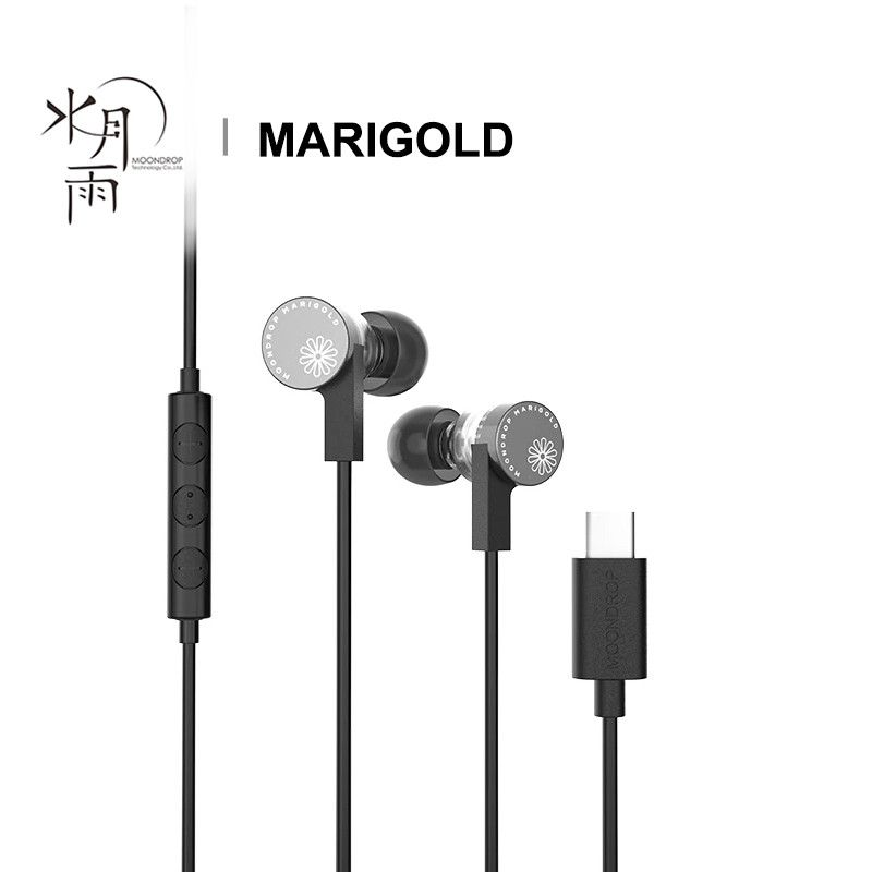 MOONDROP MARIGOLD 1DD Dynamic DSP USB-C Tai nghe nhét tai tích hợp 32Bit / 384kHz Card âm thanh Micro EQ Tai nghe trò chơi âm nhạc