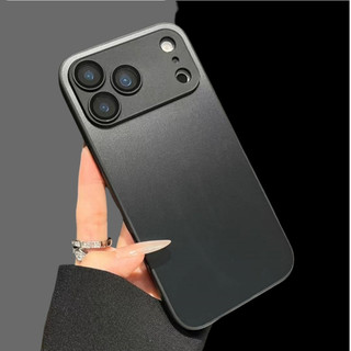 Có logo Nâng cấp Light Sand Nano Glass Lens Cover Frosting Casing cho IPhone 17 17Air 16 15 14 Plus 13 12 11 Pro Max Hard Case Chống cháy nổ và chống trầy xước