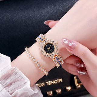 Đồng Hồ Nữ Đính Đá Cao Cấp Sang Trọng, Dây Titan Không Gỉ, Mặt Tròn Nhiều Màu, Thời Trang, Dự Tiệc, Làm  Quà Tặng - DH94