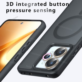 Ốp Lưng Cho Realme 15 pro plus Realme15pro + Realme15T Matte Skin Feel Transparent Frosted TPU Ốp lưng Acrylic Từ Tính Với Áo Giáp Sạc Không Dây Ốp Lưng Chống Sốc