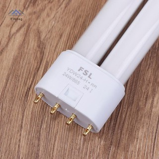 ELBBKG Ống Huỳnh Quang 18W 24W 36W Đèn Tiết Kiệm Năng Lượng CFL 4 Chân Ống Đôi Bóng Đèn Tiết Kiệm Năng Lượng H Ống Trắng Mới