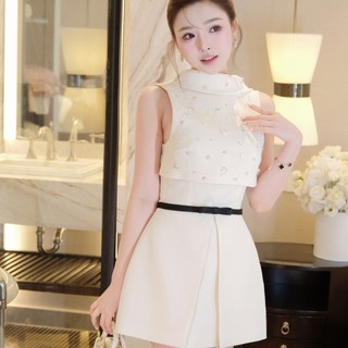 Đầm tweed ánh kim phối sequin lấp lánh, phong cách tiệc tùng sang trọng Khiết Style KD328