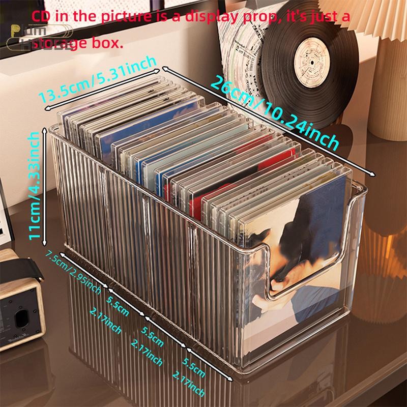 PlumHOUSE CD Giá Để Đĩa Để Bàn Đĩa Đen Ghi Từ Băng Hiển Thị Giá Để Đồ Bộ Sưu Tập Lưu Trữ Album Hộp Bảo Quản VN