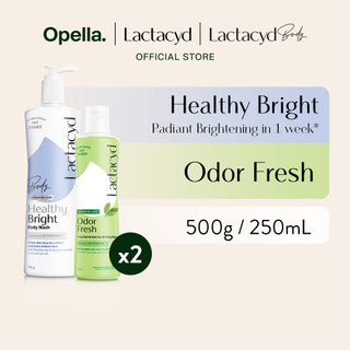 Bộ 1 Sữa tắm Lactacyd Healthy Bright làm đều màu da + 1 DDVS phụ nữ Lactacyd Odor Fresh 250ml