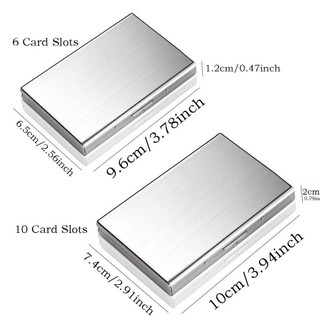 Hộp đựng thẻ tín dụng RISEDOT, Hộp đựng thẻ ID mỏng 6 / 10 khe, Hộp ghi nợ chống RFID thời trang du lịch