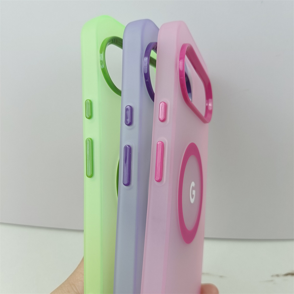 Ốp Lưng Màu Kẹo Mờ Sang Trọng Cho Google Pixel 10 9 Pro XL 10 9a 8a 8 9 Pro Dành Cho Tính Chất Từ Tính Sạc PC Mờ Bao