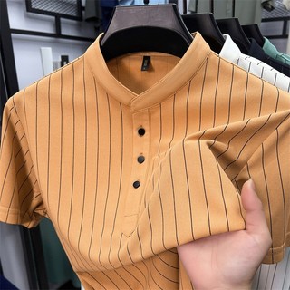 Áo Polo sọc dọc thoải mái, thời trang - Dáng rộng dành cho nam