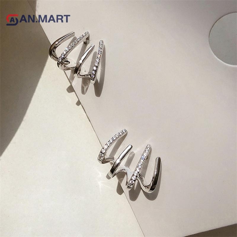 Bigdealssuper 1 Cặp Bông Tai Thời Trang Phiên Bản Hàn Quốc Tính Khí Đơn Giản Kim Cương Giả Hoa Ngọc Trai Tai Móng Tay Bông Tai Nữ Trang Sức Siêu