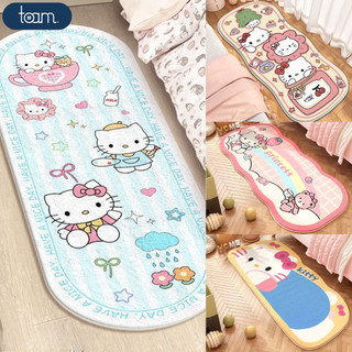 Thảm Trải Sàn Lông Cừu Cashmere Mềm Mại Hello Kitty, Thảm Dài Chùi Chân Decor Phòng Ngủ/Phòng Khách
