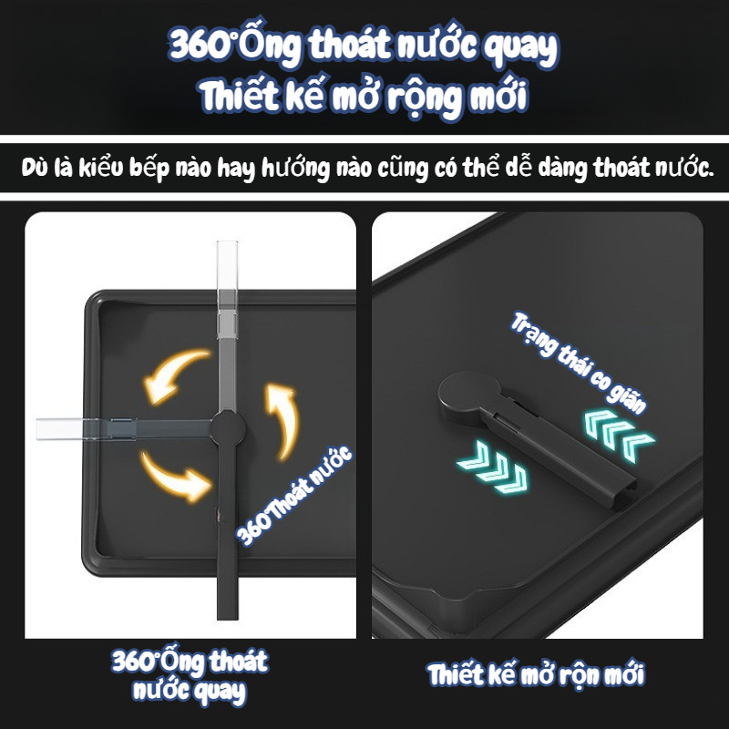 Kệ đỡ đồ dùng bếp, thu gom đĩa bát đũa, hỗ trợ rót nước, giữ bếp trật tự hơn，Nhiều kiểu dáng có thể chọn