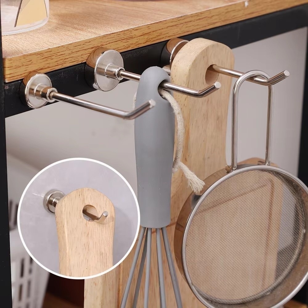 ICUCKO 1 / 5 Móc từ tính mạnh bằng kim loại, Móc treo chìa khóa không đục lỗ hạng nặng, Góc phải 45° Giá treo nam châm treo tường Phụ kiện phòng tắm nhà bếp