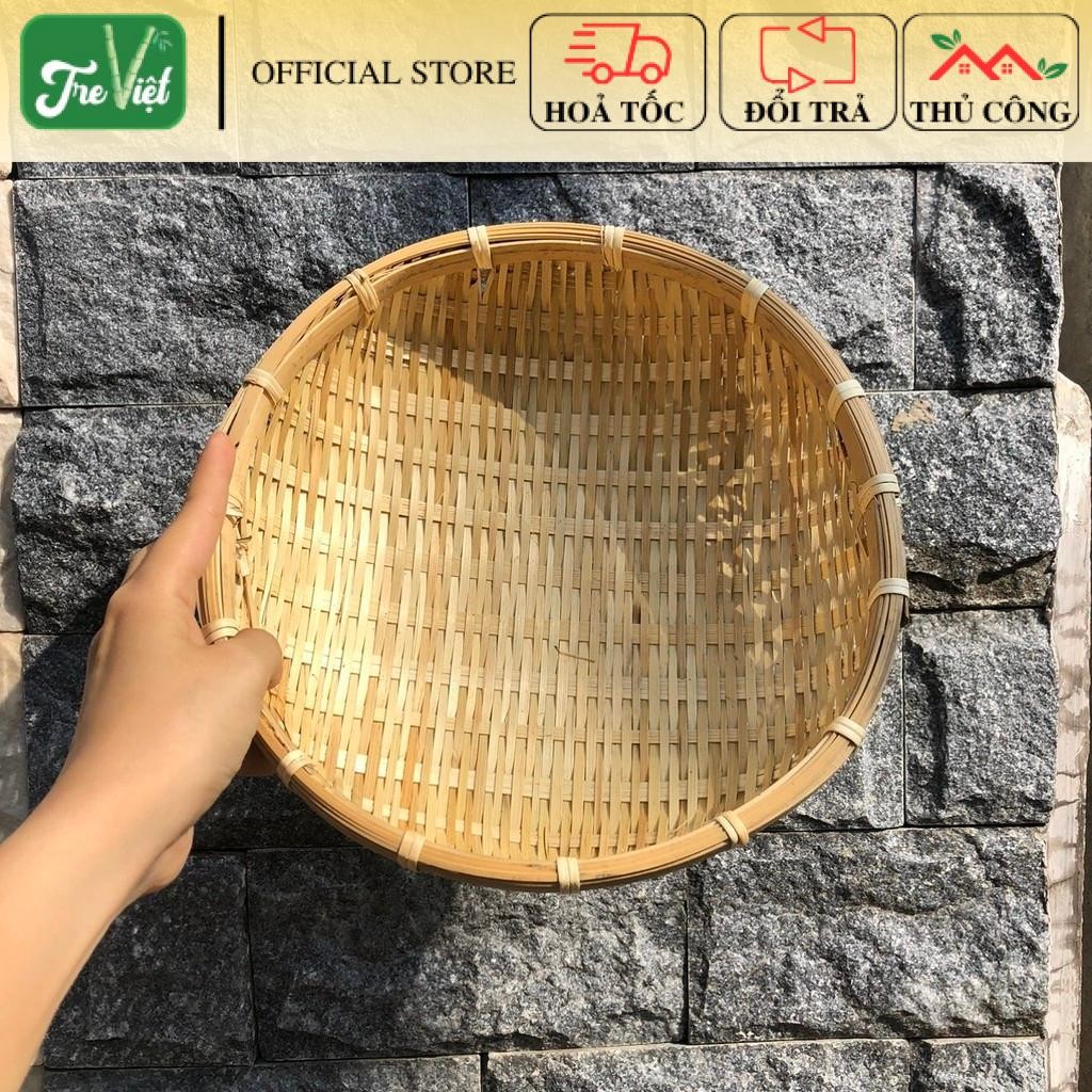 Rổ Cật Tre cạp mây đựng rau, đồ ăn - Rá Tre Xanh Đựng Đồ Trang Trí Chụp ...