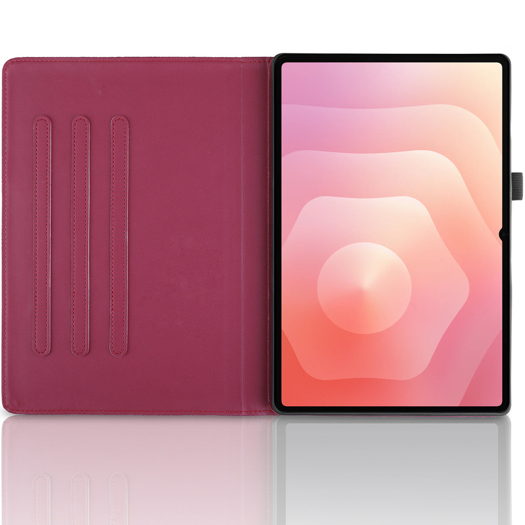 Dành Cho Samsung Tab S11 Ultra 14.6 "2025 360 ° Ốp điện thoại TPU mềm xoay bằng da PU