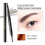 Mking Đẹp Bút Chì Lông Mày Chống Thấm Nước Chống Mồ Hôi Lâu Dài Chống lem Bút Chì Lông Mày Tam Giác Xoay Hai Đầu Có Đầu Bàn Chải — ảnh 8