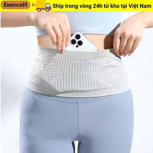 Gói ngực ESSENCEH, Túi đeo thắt lưng chạy vô hình lưu trữ tiền, Giá đỡ điện thoại di động Unisex Túi thể thao đa chức năng Nylon cho ngoài trời